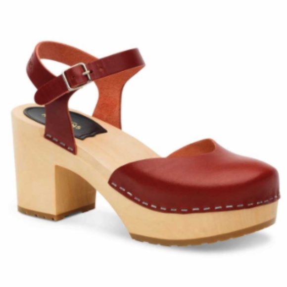 Swedish Hasbeens Shoes - Swedish Hasbeens Krillan in Wine Red